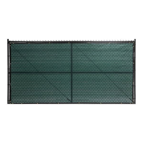 A green FenceScreen with black mesh.