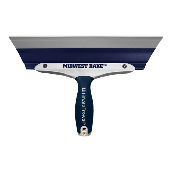 A Midwest Rake 12" Trowel with a threaded handle adapter.