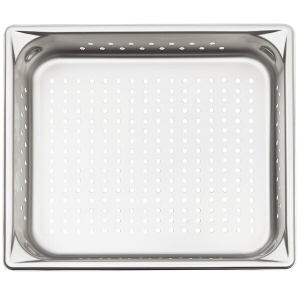 Vollrath 75220 Super Pan V Half Size Notched Stainless Steel Steam Table Food Pan Cover