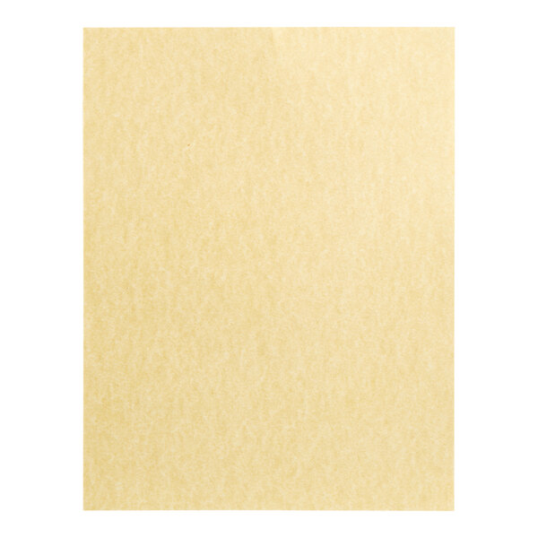 Choice gold menu paper with a white border.