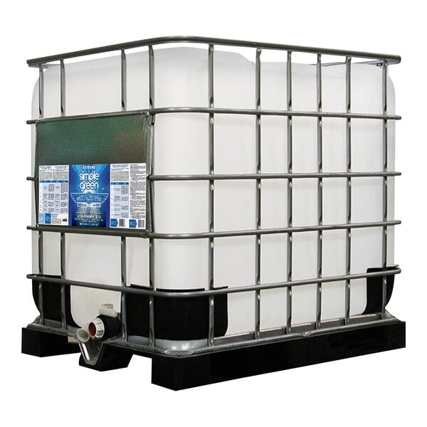 A large white Simple Green Extreme container with a black lid.