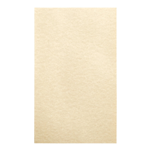 A white rectangular piece of Choice beige menu paper with a black border.