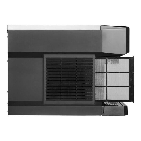 A black rectangular Scotsman combination ice and water dispenser with a vent.