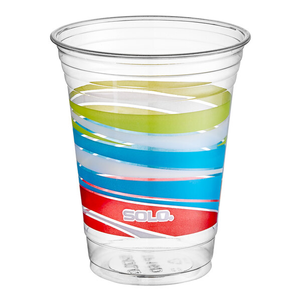 CUP 18 OZ WAVY TROPICS 30% RECYLCED PET SOLO 20