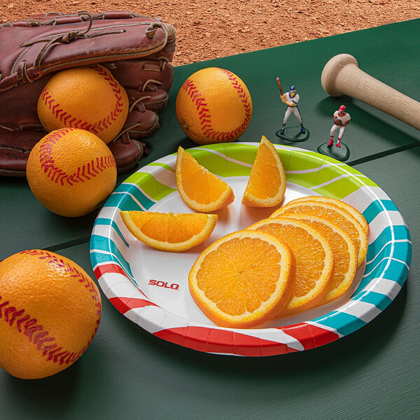 PLATE 6.8 INCH ROUND ANYDAY PAPER WAVY TROPICS 48