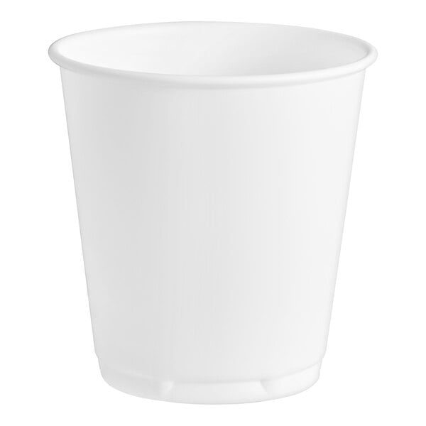 A Solo white plastic refill cup on a white background.