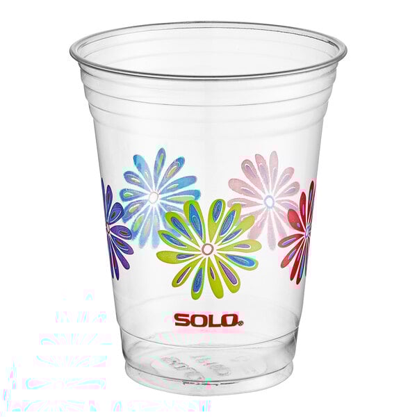 CUP 18 OZ LUSH BLOOMS 30% RECYLCED PET SOLO 20