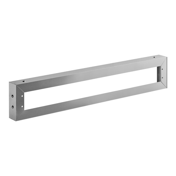 An Avantco silver metal frame with holes for GDC-9F-HC refrigerators.