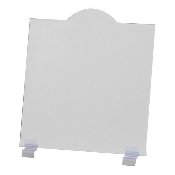 A white plastic lid for a white melamine bowl.