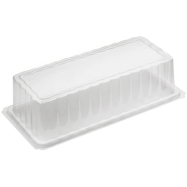 A clear plastic Welcome Home Brands Medoro tray with a dome lid.