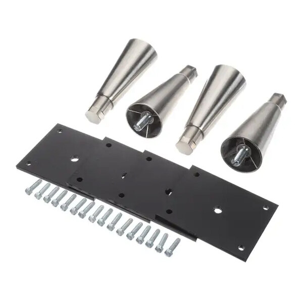 True 959429 Adjustable 6" Leg Kit with Brackets - 4/Case