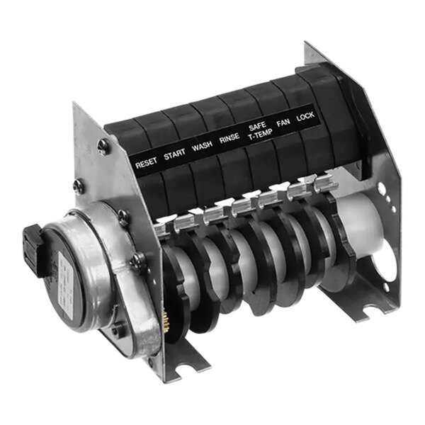 A CMA Dishmachines timer assembly with black and silver parts.