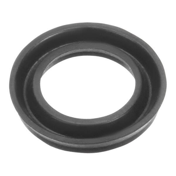 A black rubber circular seal.