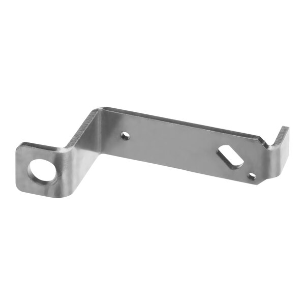 A metal bracket with holes.