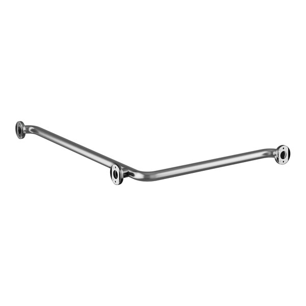 A Lavex stainless steel grab bar with a satin finish on a white background.