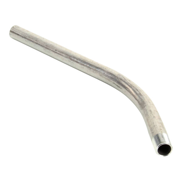 A Frymaster curved metal pipe with a thread.