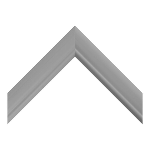 A gray, V-shaped rubber or vinyl-like gasket with a smooth surface, shown against a white background.