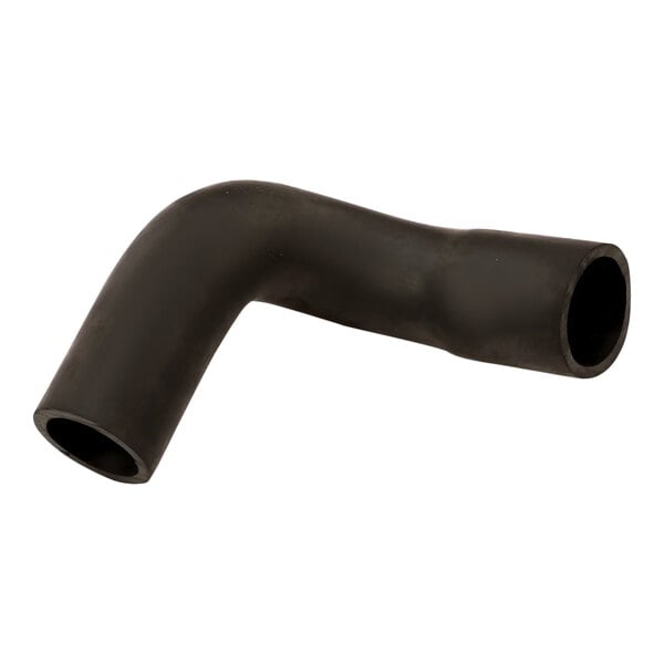 A black rubber hose with a black plastic tube.