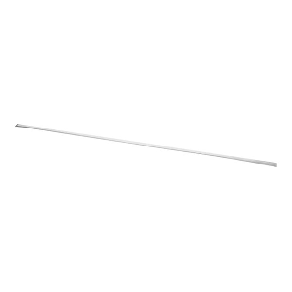 A long white plastic rod with a long metal bar.