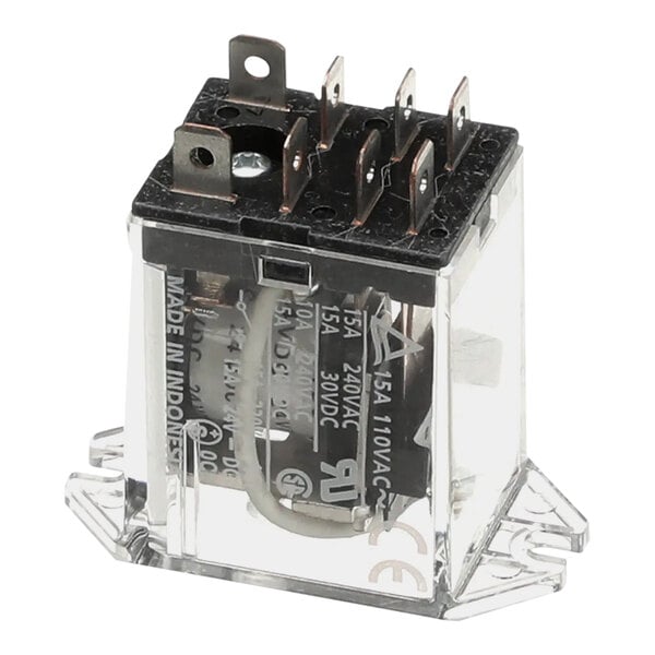 A Frymaster Omron relay in clear plastic packaging.