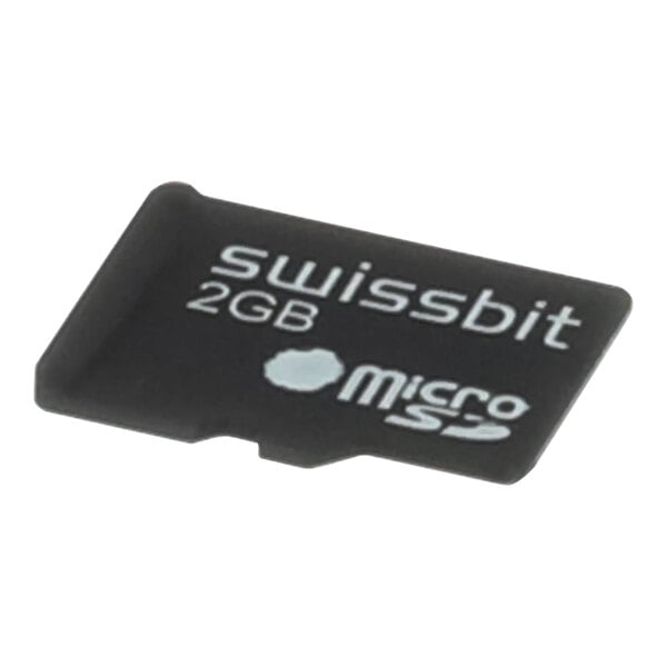 A black Frymaster SD card with white text.