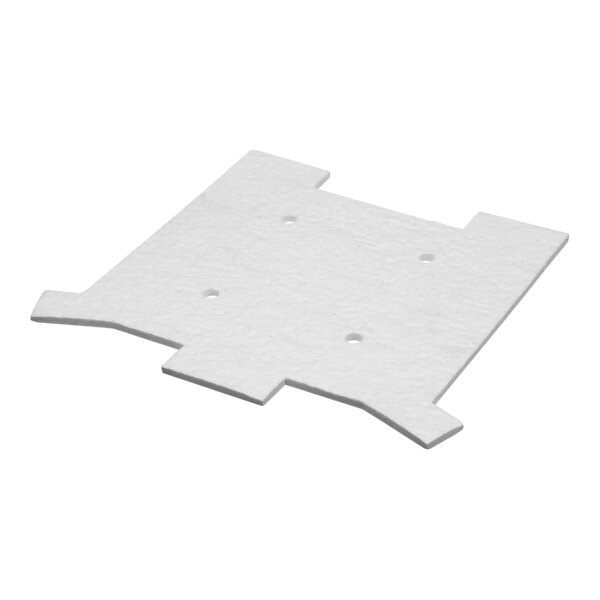 A white foam sheet with holes.