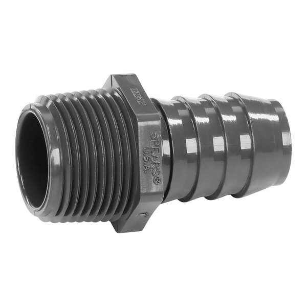 A black plastic CMA Dishmachines pipe fitting with an end cap.