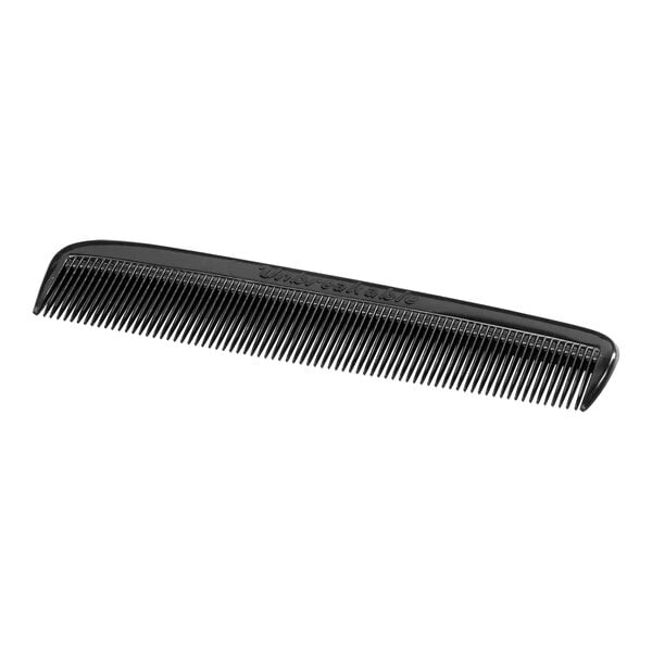 A black Accutemp pocket comb with a black handle.