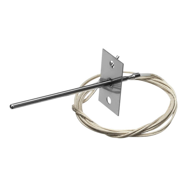 A metal rod with a cable attached.