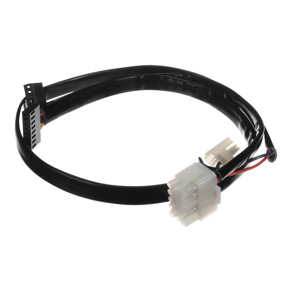 A black cable with white connectors and a white connector on the end for a Frymaster 807Harness.