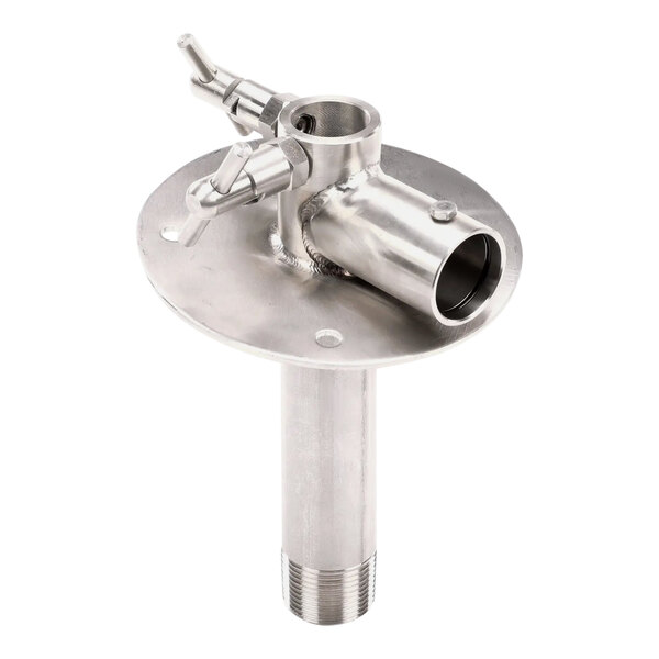 A CMA Dishmachines lower spray base, a round stainless steel pipe.