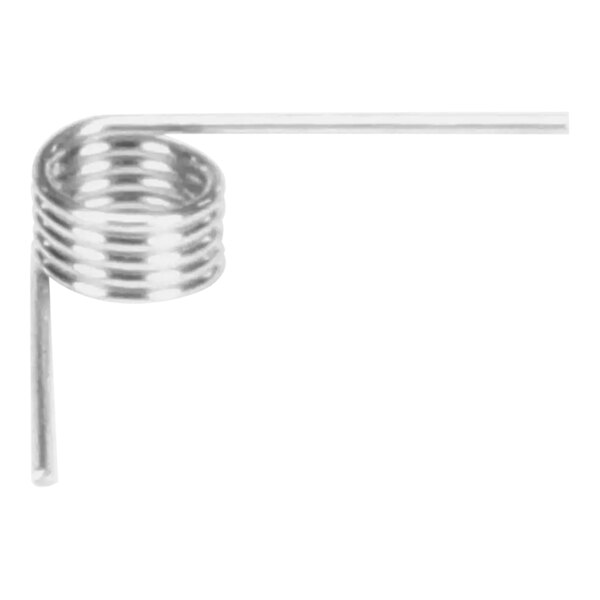 A close-up of a metal spiral spring.