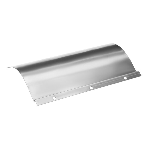 A silver stainless steel Frymaster deflector plate with holes.