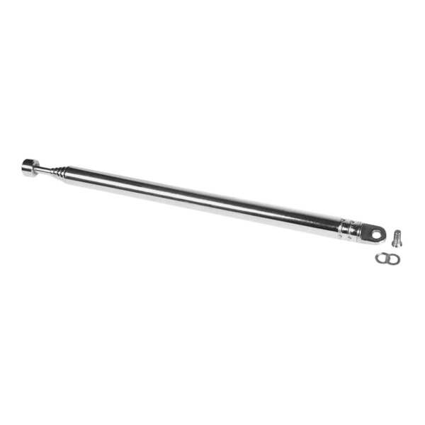 A long silver metal rod with screws on one end.