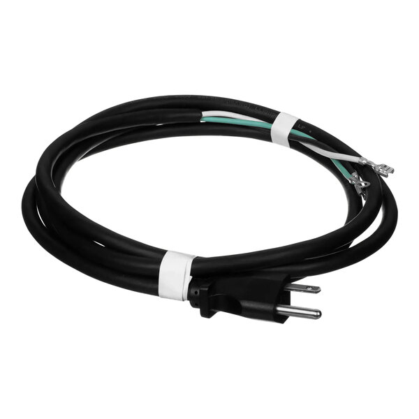 A Bunn power cord assembly with a black cable and white plug.