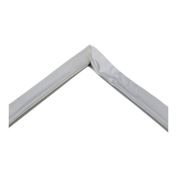 A white plastic Beverage-Air gasket.