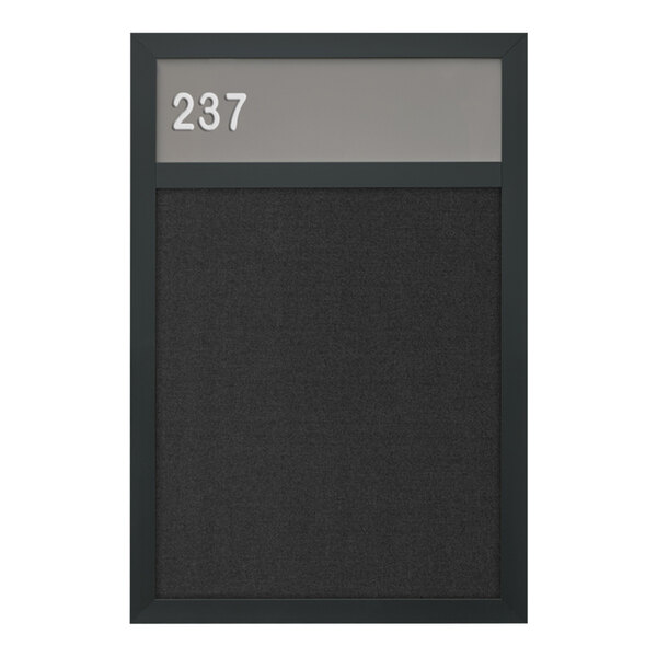 A black board with white numbers and letters.