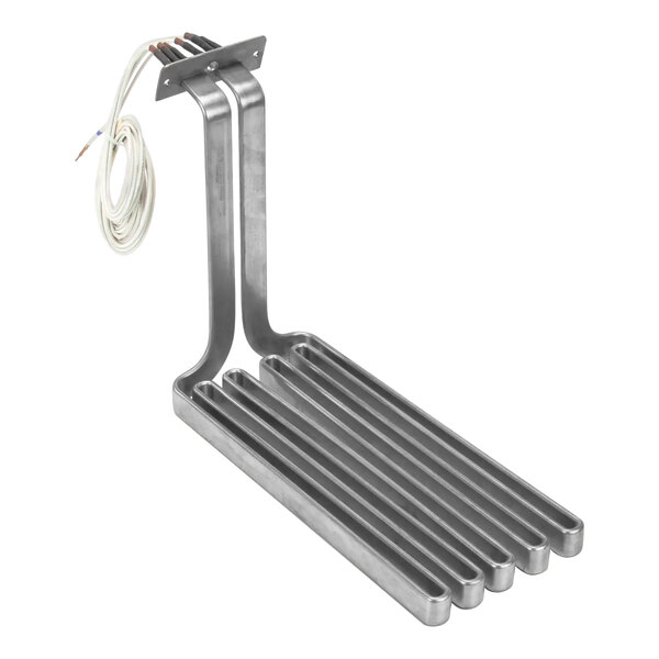 A Frymaster 11.0K240V heater element with wires attached.