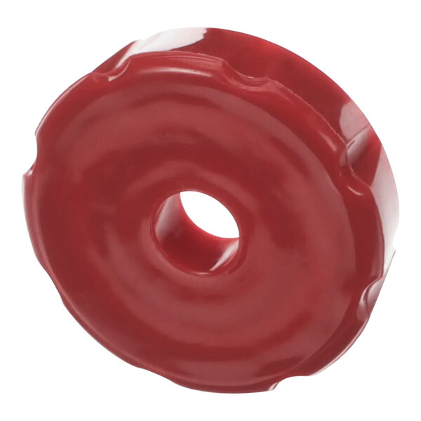 A red donut-shaped Bunn Bonnet.