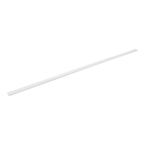 A white plastic tube with a white handle.