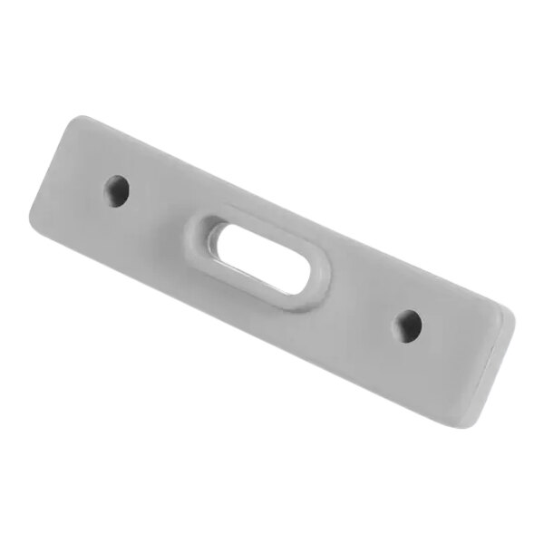 A white rectangular plastic rod with holes.