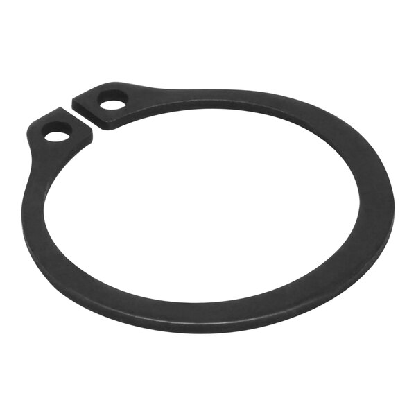 A black metal CMA Dishmachines lock ring with two holes.