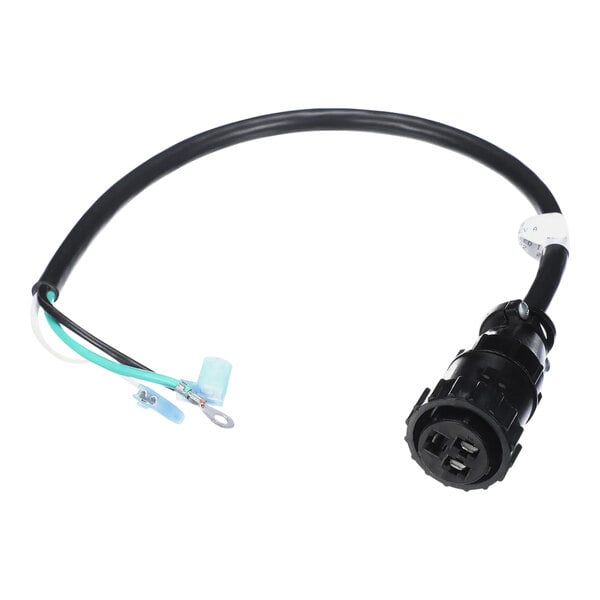 A black cable with a black connector for a Frymaster 30Lb filter motor.