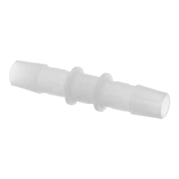 A white plastic Bunn Kynar connector with .38 inch nozzles.