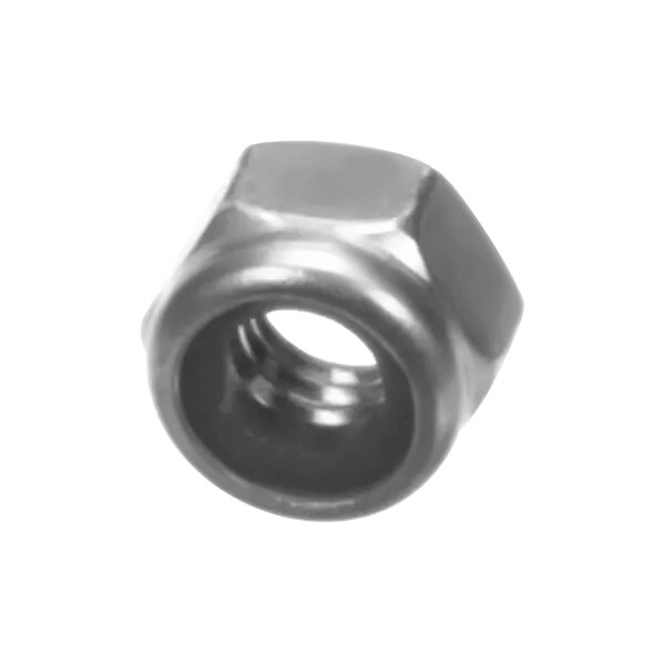 A close-up of a CMA Dishmachines nylon insert lock nut.