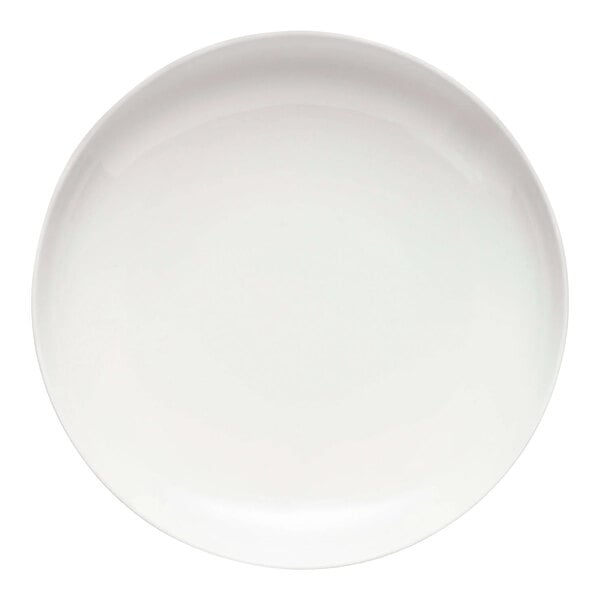 A white Schonwald Delight deep coupe plate with a white border.