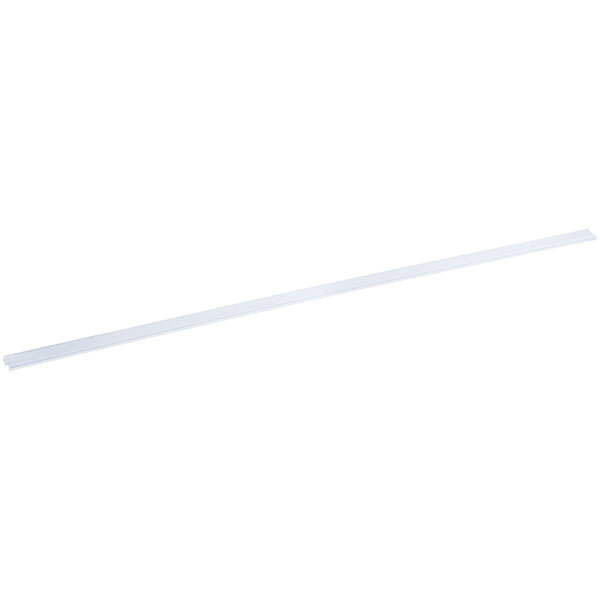 A long white plastic label holder.