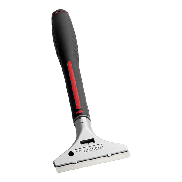 An Allway Tools aluminum-headed wall stripper with a red and black blade.