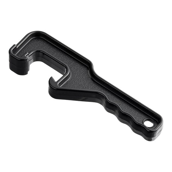 An Allway Tools black plastic pail opener with a handle.