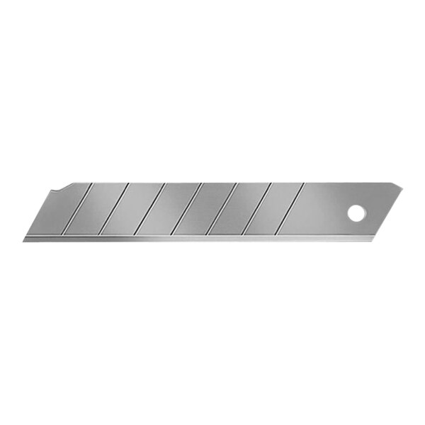 An Allway Tools carbon steel snap-off blade with a hole in it.